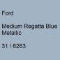 Preview: Ford, Medium Regatta Blue Metallic, 31 / 6263.